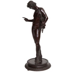 19th Century Bronze of Narcissus