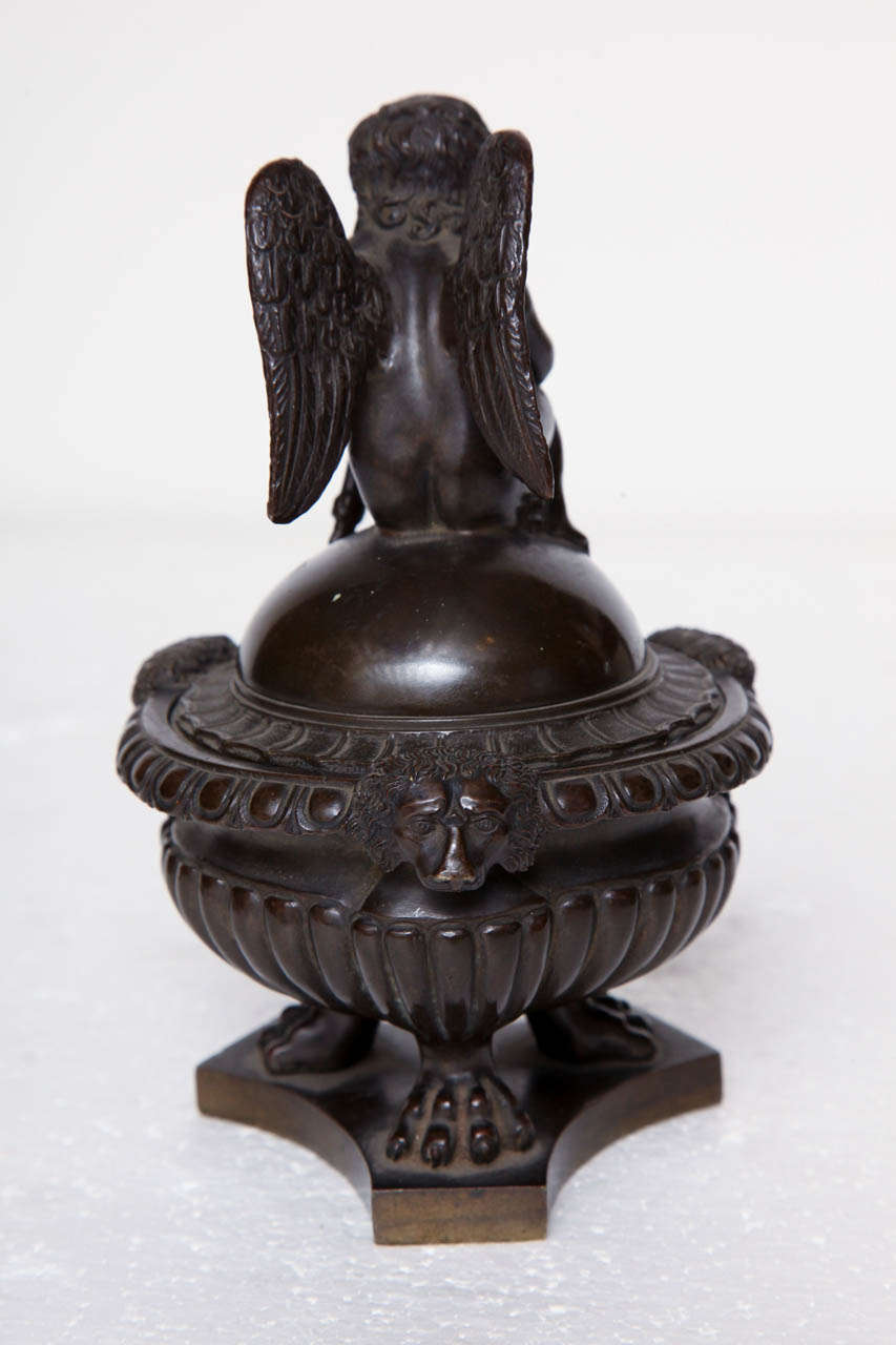 19th Century Italian, Bronze Inkwell For Sale 3