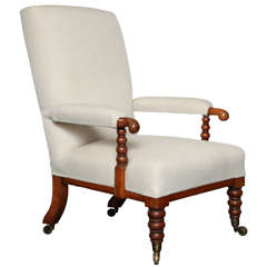 Mid 19th Century English, Library Armchair