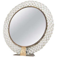 A Mid Century Venini Vanity or Table Top Mirror