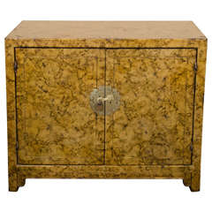 A Mid Century Asian-Inspired Two Door Cabinet 6
