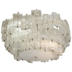 Midcentury Murano Glass Chandelier by Barovier & Toso 3