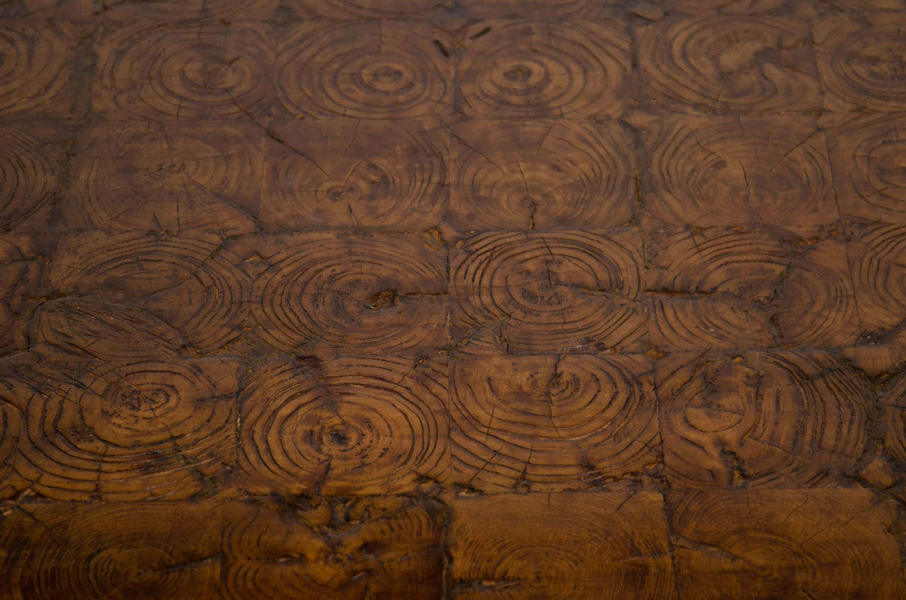 A Mid Century Solid Wood Block Rectangular Shaped Coffee or Cocktail Table For Sale at 1stDibs