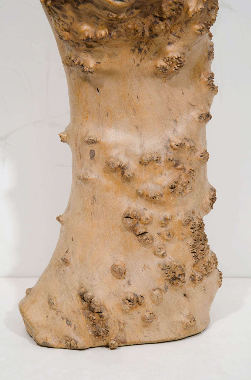 A Meiji Period Ikebana Bleached Willow Wood Flower Vase For Sale at 1stDibs wood ikebana vase