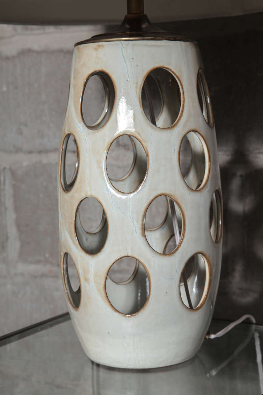 Mid-Century Modern Pair of Mid Century Ceramic Table Lamps