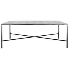 French Perforated Metal Table