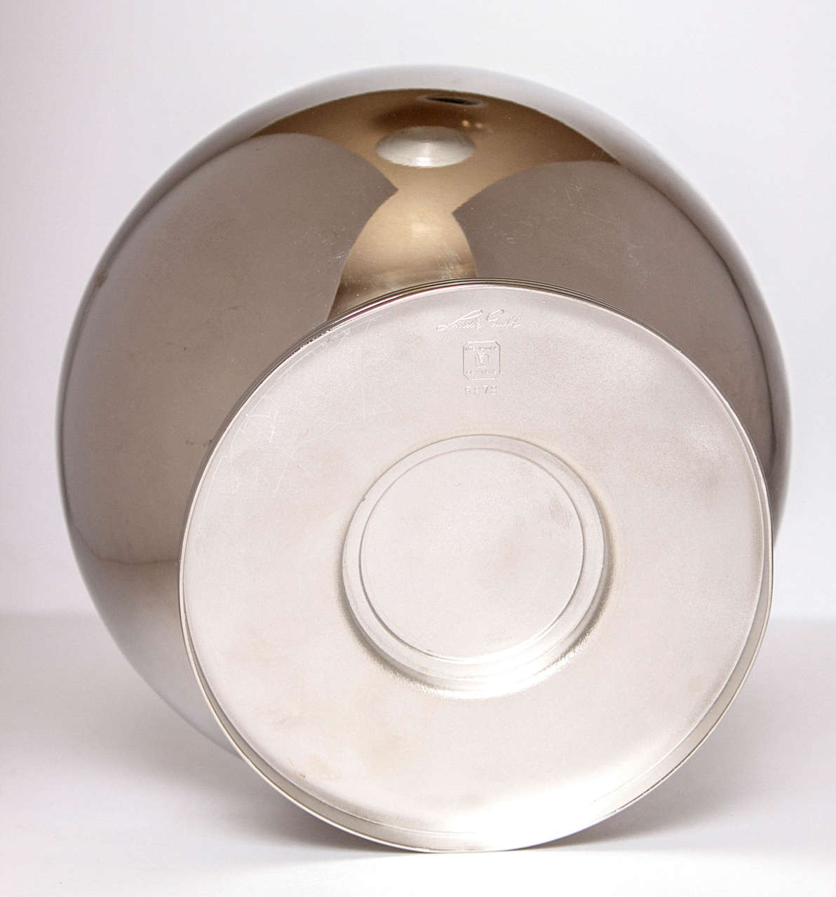 Signed Lurelle Guild for International Silver Art Deco Orb Vase For Sale 2