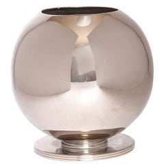 Signed Lurelle Guild for International Silver Art Deco Orb Vase