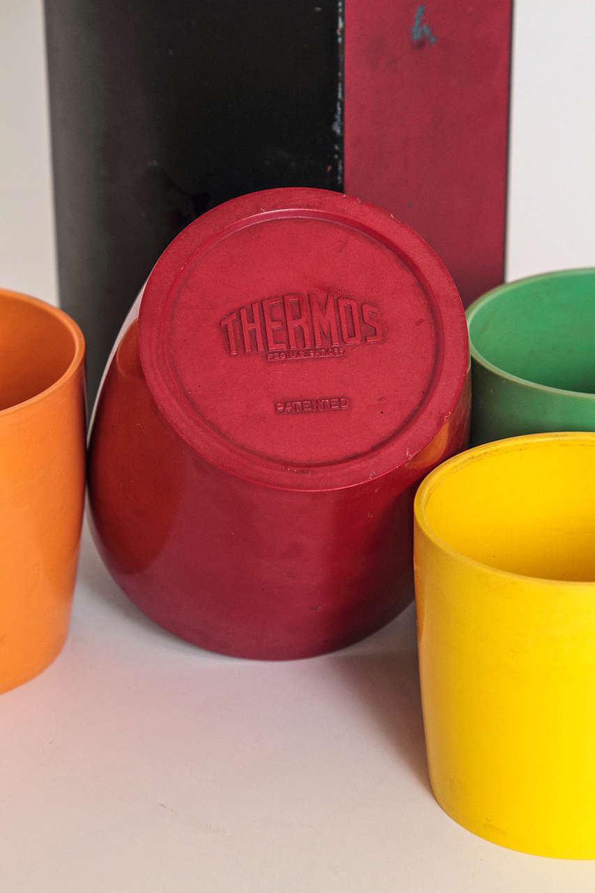 Mid-20th Century Rare Patented Machine Age Thermos Design by Henry Dreyfuss For Sale