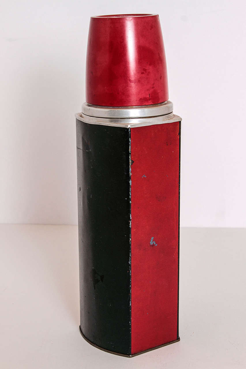 Rare Patented Machine Age Thermos Design by Henry Dreyfuss For Sale 2