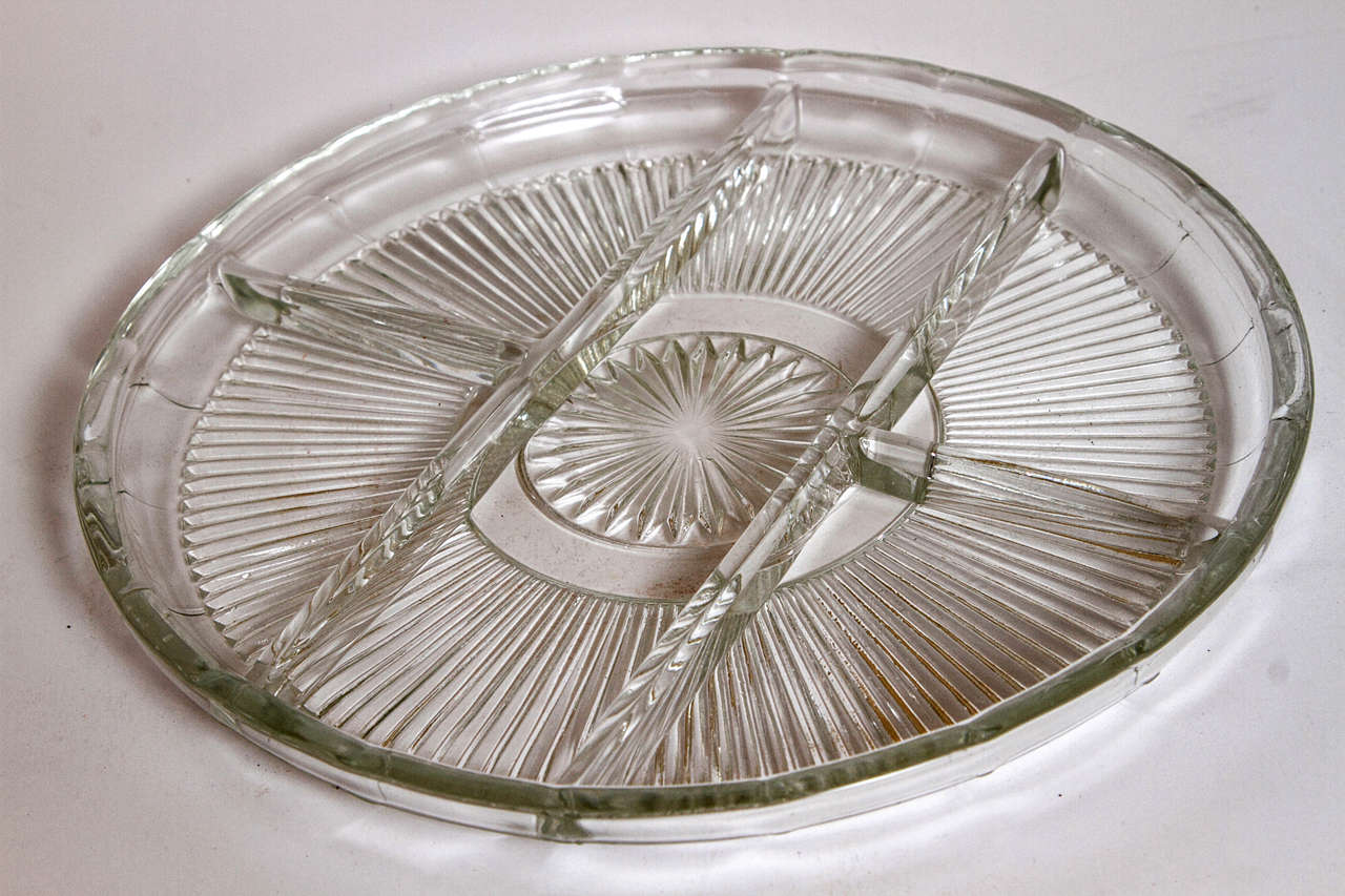 Large Everlast Forged Aluminum Art Deco Serving Plate For Sale 3