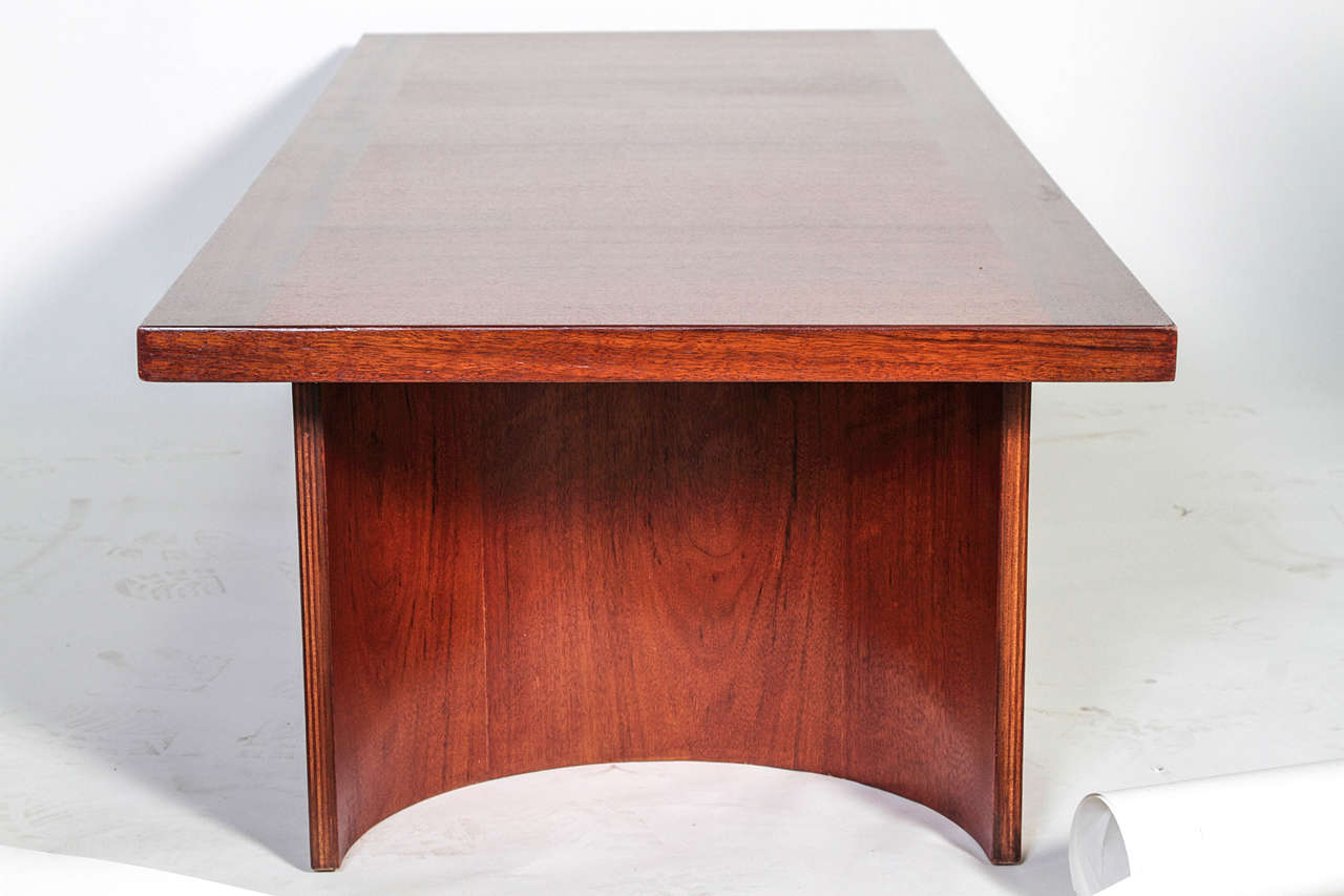 Signed Kroehler Coffee Table, in Mid Century Post Art Deco Style For