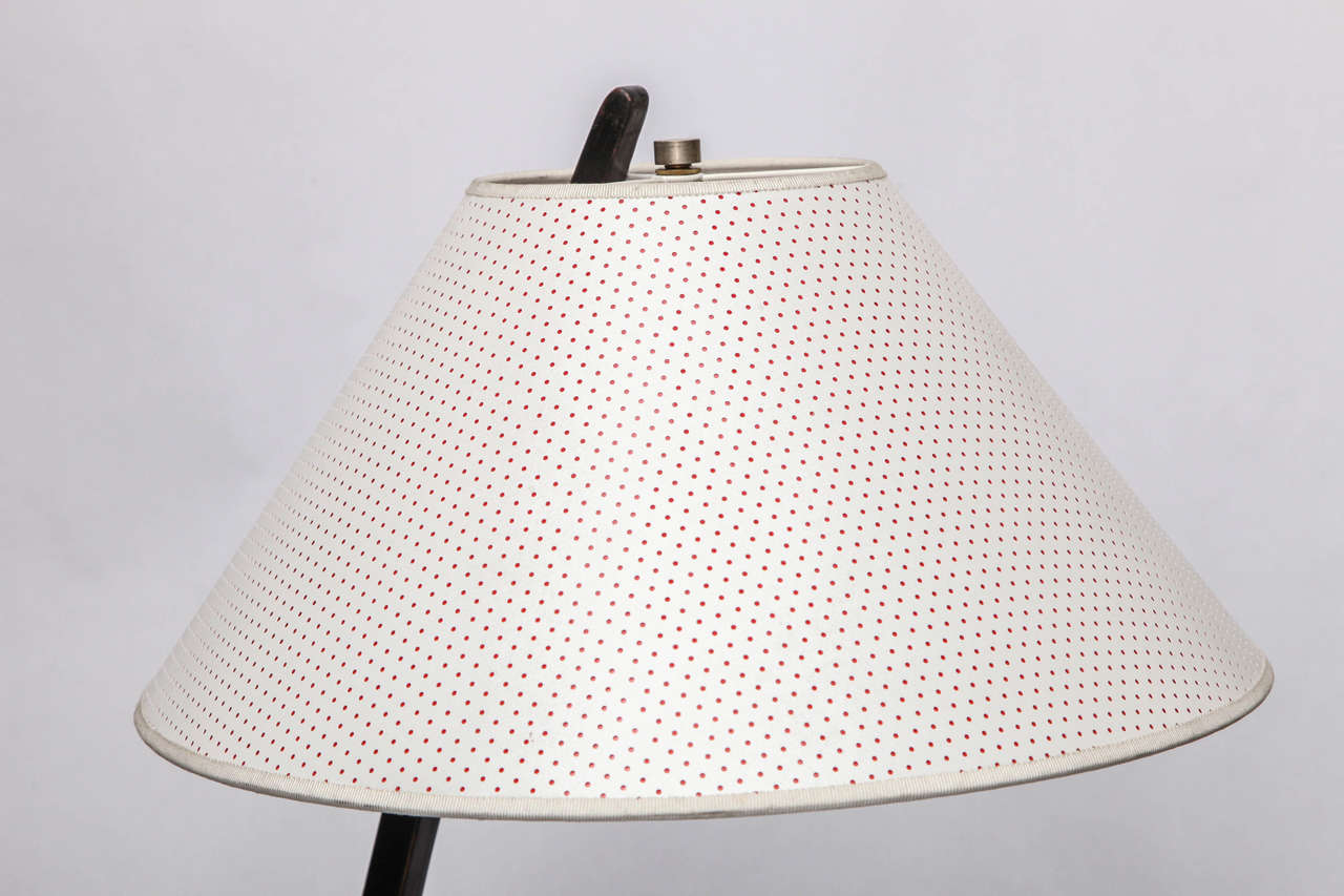 Metalwork J.T. Kalmar Floor Lamp Mid Century Modern Austria 1950's For Sale
