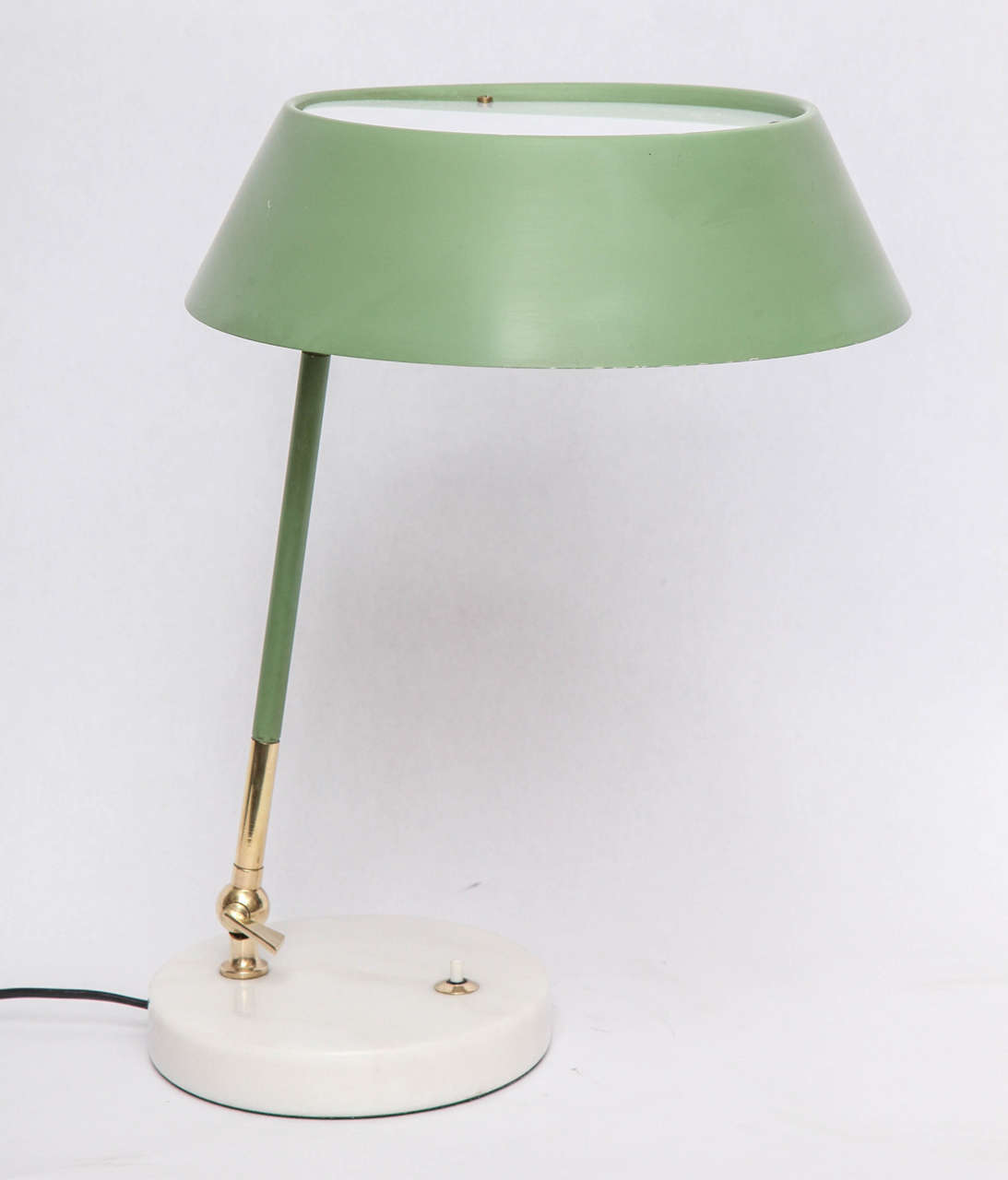 Metalwork 1950s Articulated Table Lamp Signed Stilux