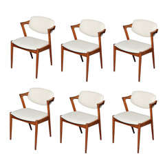 Teak Danish Vintage Dining Chairs by Kai Kristiansen