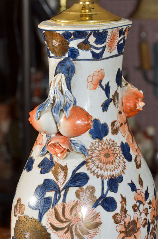 Mid-20th Century Pair, Asian Porcelain Jars as table lamps