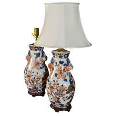 Vintage Pair, Asian Porcelain Jars as table lamps