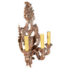 Italian Carved Gilt Wooden Sconces