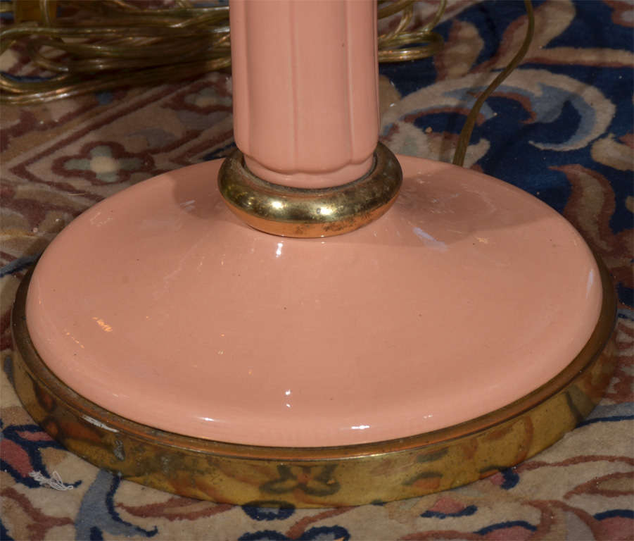 Brass Hollywood Regency Torchiere Floor Lamp