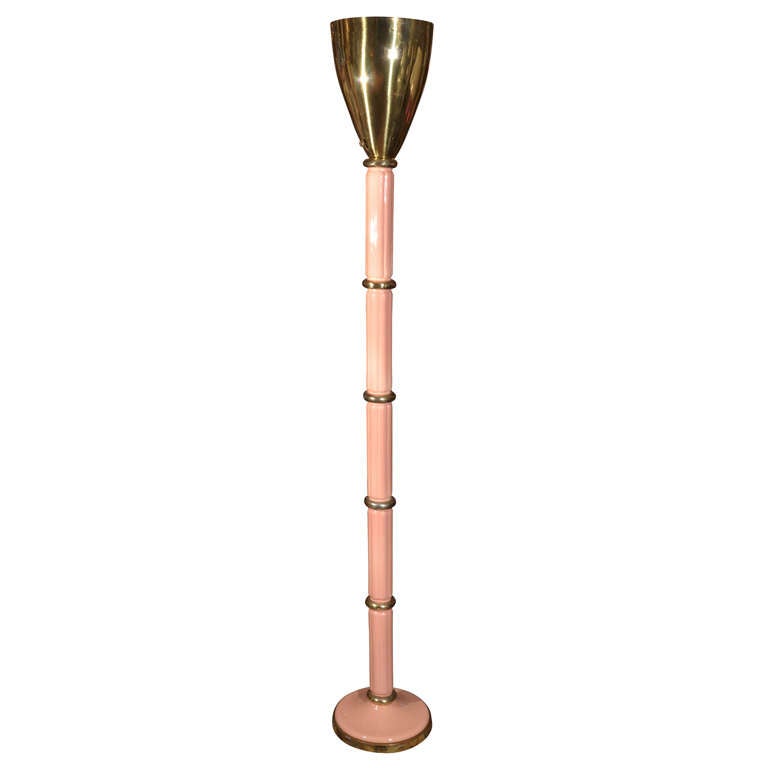 Hollywood Regency Torchiere Floor Lamp