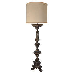 Baroque Style, candleholder as large floor lamp