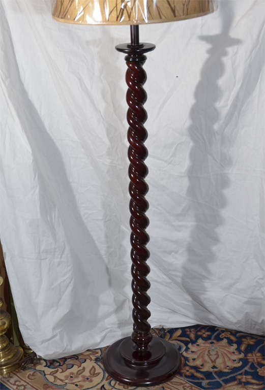 Jacobean StyleTurned Floor Lamp at 1stDibs