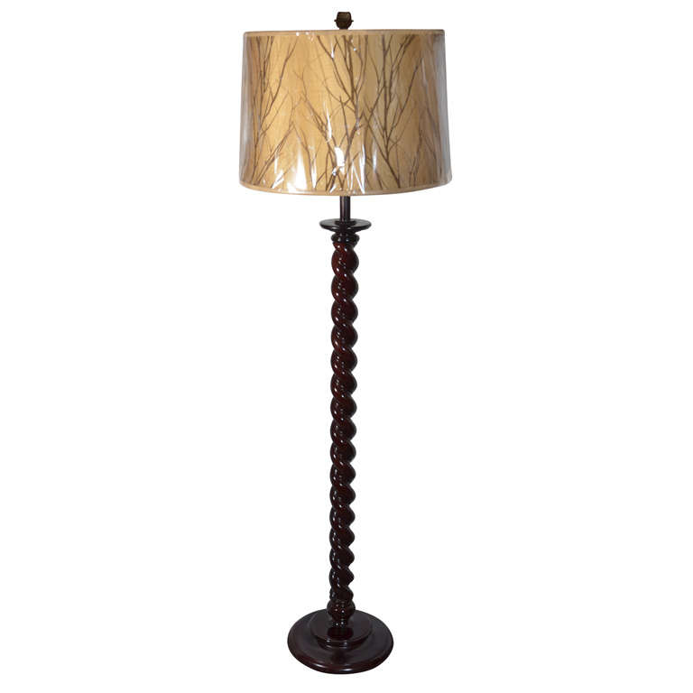 Jacobean StyleTurned Floor Lamp at 1stDibs
