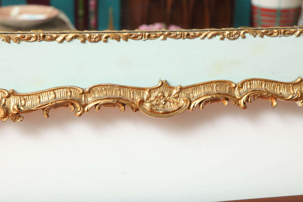 French 19th Century Gilt and Lacquered Mirror 6