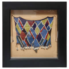 Framed Ceremonial Breastplate from Cameroon (West African)