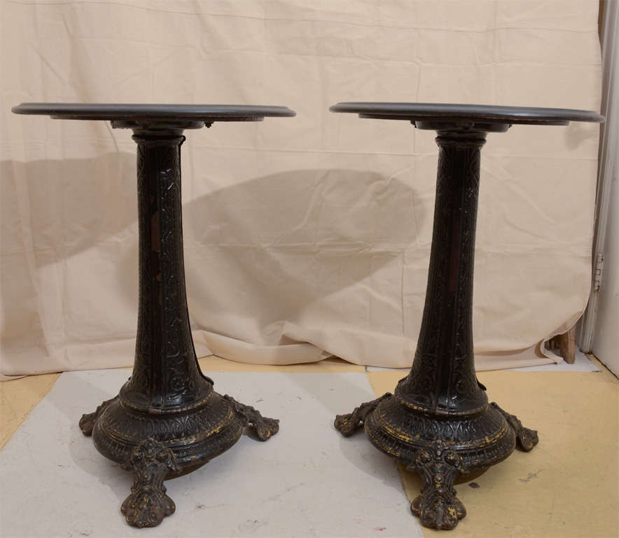 19th Century Pr. Victorian Cast Iron Pub Tables