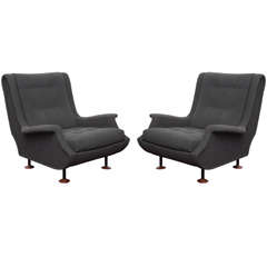 Pair of "Regent" Club Chairs by Marco Zanuso for Arflex.