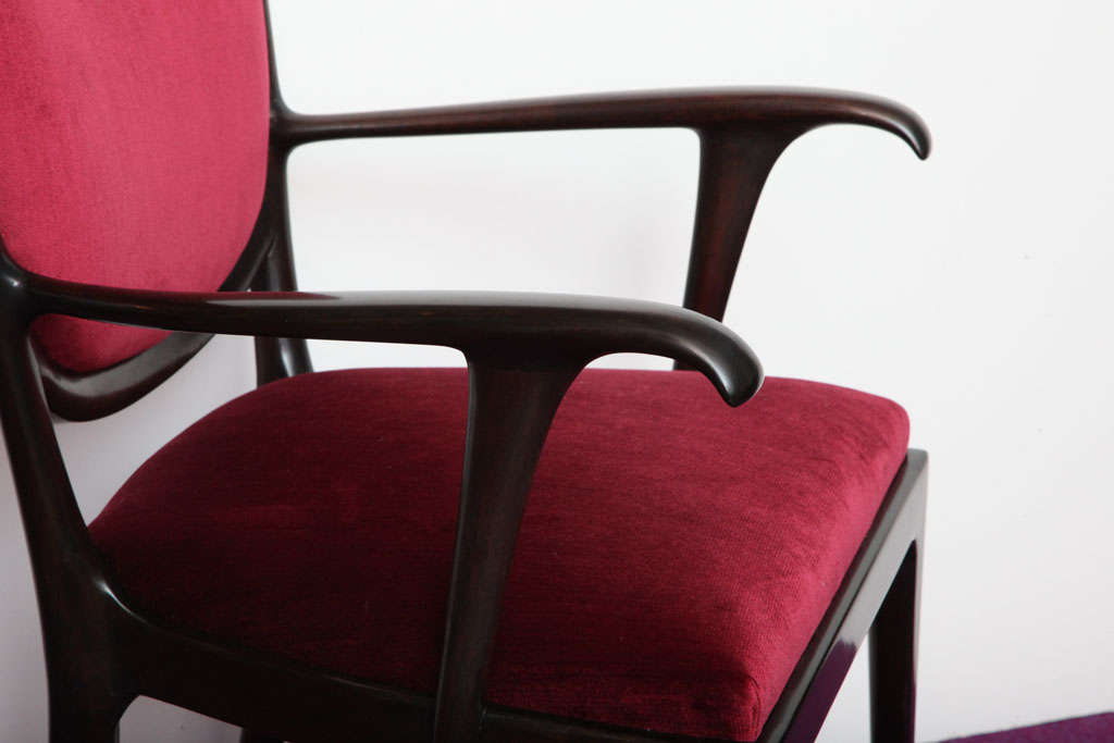 Pair of Open Arm Chairs designed by Paolo Buffa 2