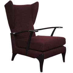 Italian Open Arm Lounge Chair