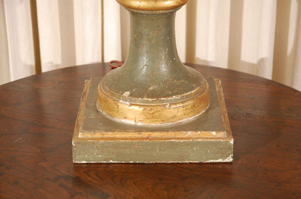 Pair of  Lamps From 19th Century Finials 1