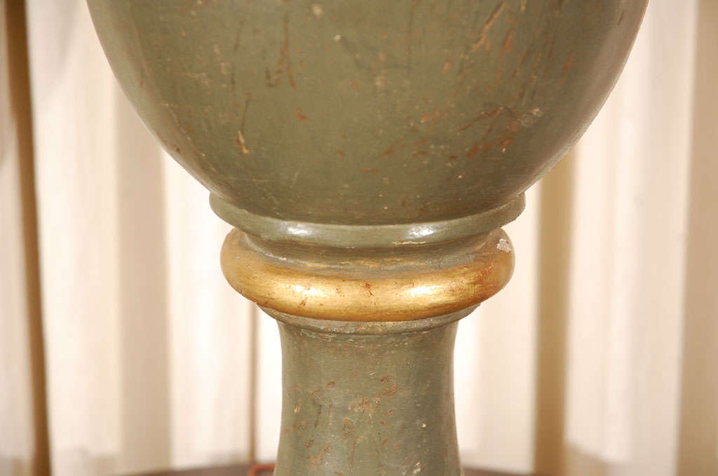 Pair of  Lamps From 19th Century Finials 2