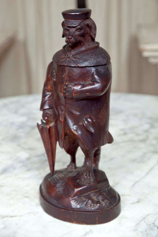 Finely Carved Figure of a Dog