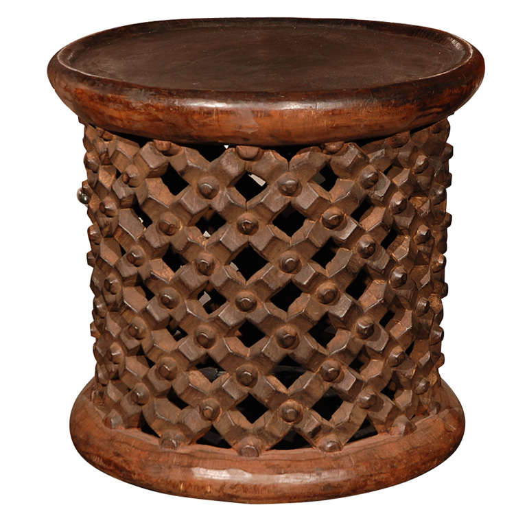 African Drum Table  from Cameroon
