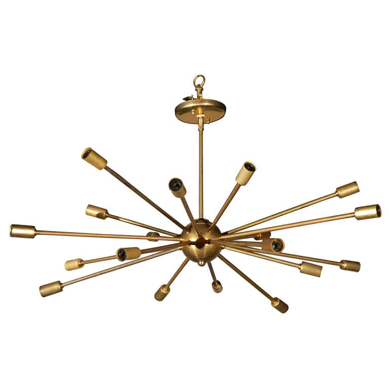 Brass Sputnik Chandelier at 1stDibs