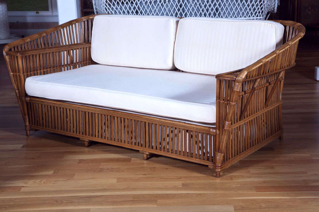 Antique Rattan Wicker Four Piece Set at 1stdibs