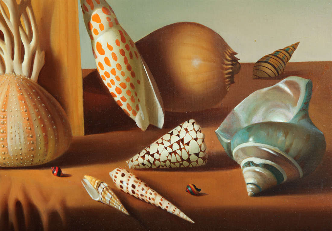 Canvas A Marine and Shell Themed landscape by Fernand Renard