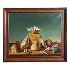 Antique A Marine and Shell Themed landscape by Fernand Renard