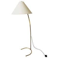 Austrian Floor Lamp with cord grip from the 50's