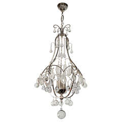 Exceptional and Rare Opulent Scrolled Cage Chandelier