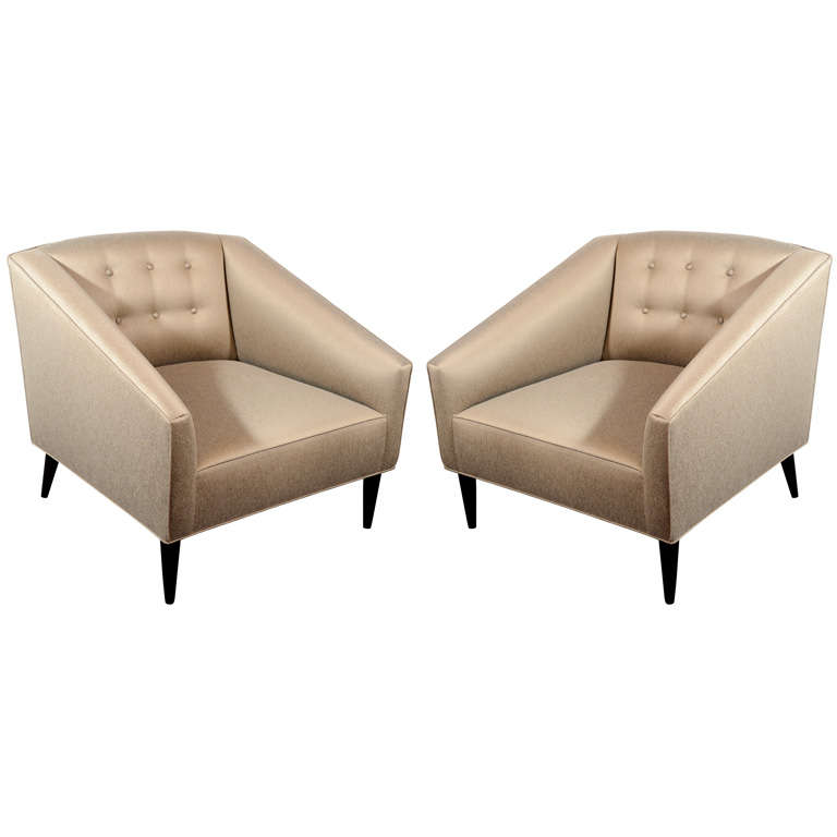 Pair of Modernist Occasional Chairs at 1stdibs