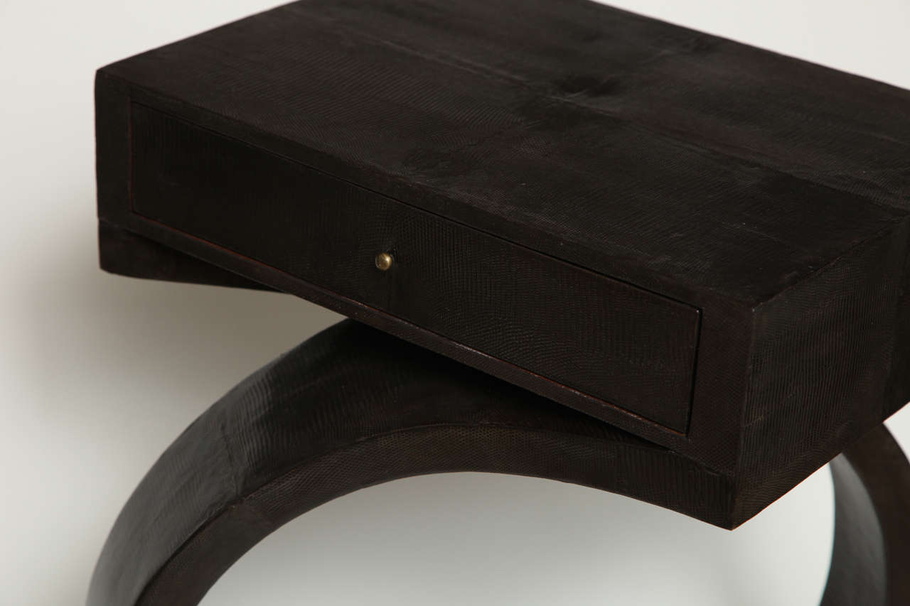 Animal Skin Side Tables, Lizard skin