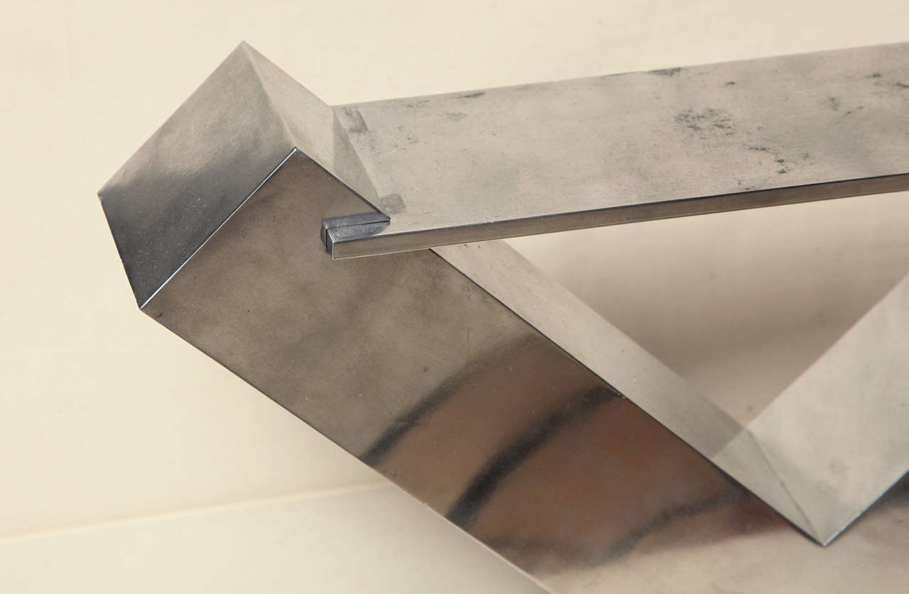 Late 20th Century Aluminum Sculpture by Menashe Kadishman For Sale