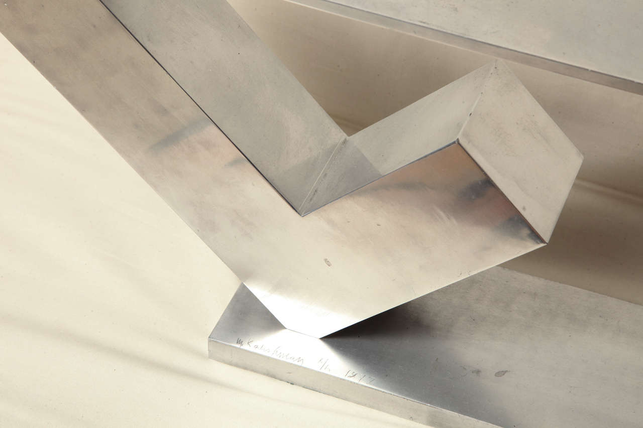 Scultura astratta in alluminio di Menashe Kadishman in vendita 3
