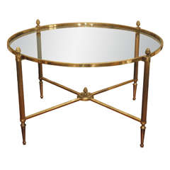 Midcentury Round Cocktail Table