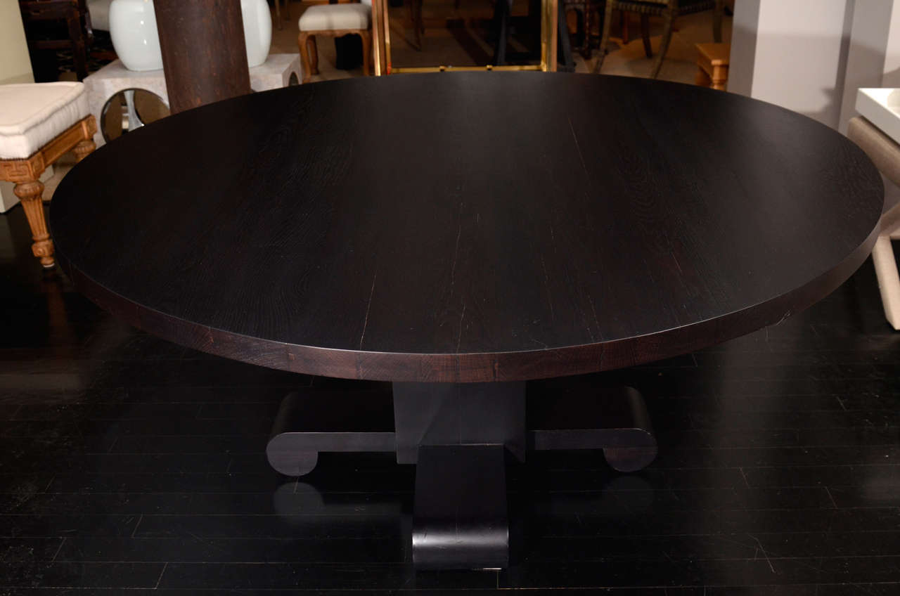 Contemporary Oak Dining Table For Sale