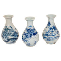 Antique Miniature Porcelain Vases